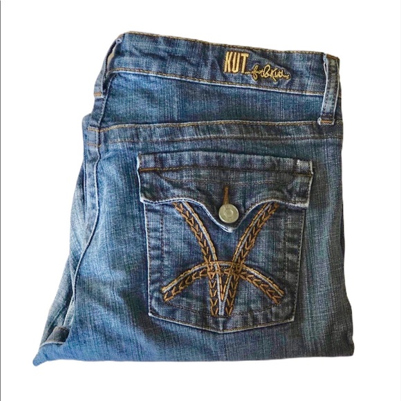 Kut From The Kloth Jeans Size 8 Mid-Rise, Bootcut - Picture 2 of 7